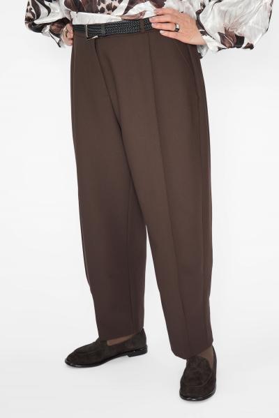Брюки коричневые со стрелкой Брюки