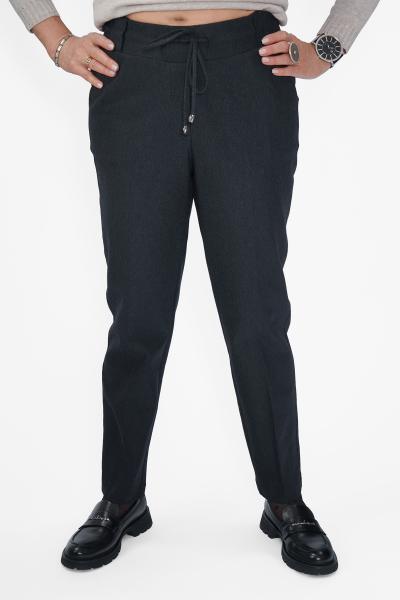 Брюки на резинке серые