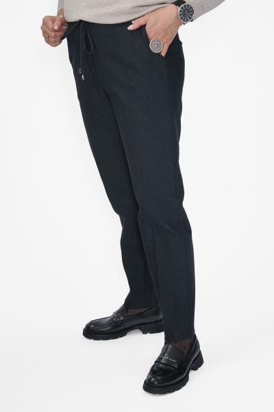 Брюки на резинке серые Брюки