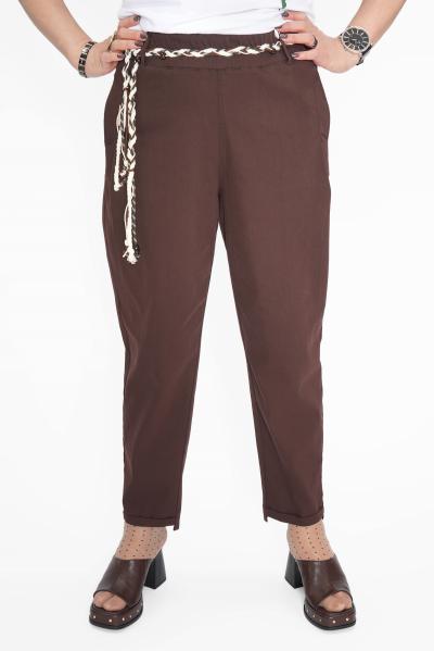 Брюки п/бананы пояс коса Брюки