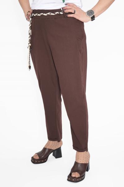 Брюки п/бананы пояс коса