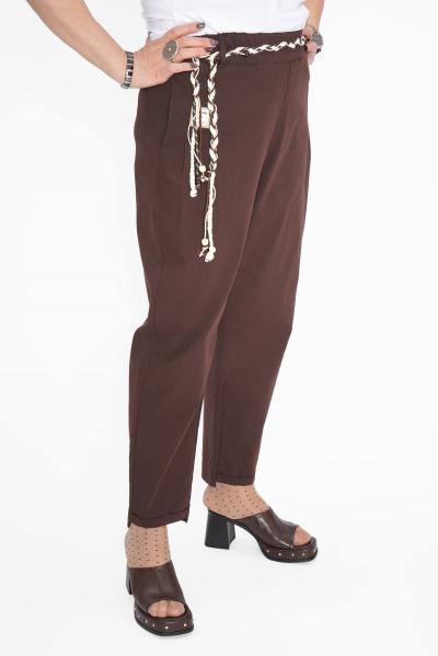 Брюки п/бананы пояс коса