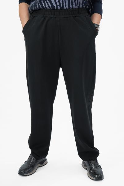 Брюки полубананы черные