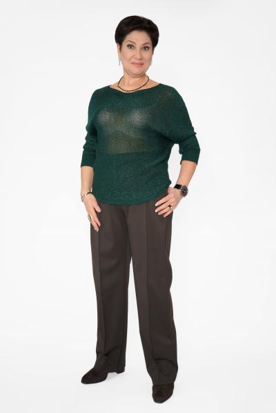 Брюки шоколад прямые