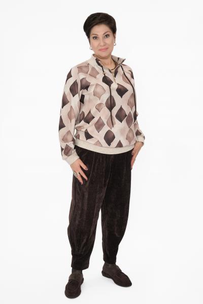 Джемпер беж./корич. ромбы