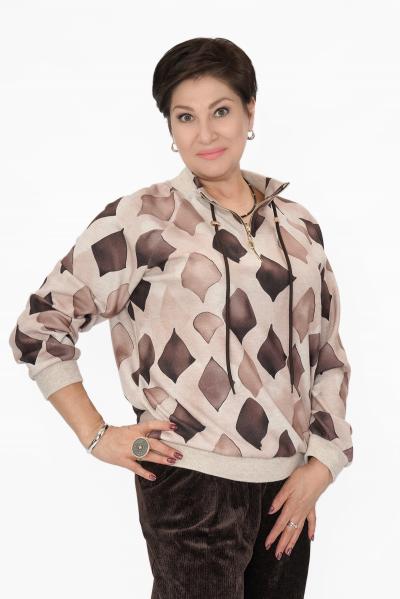 Джемпер беж./корич. ромбы