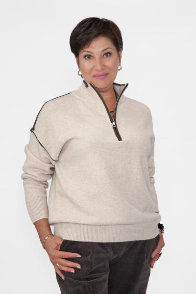 Джемпер бежевый кант Кофты