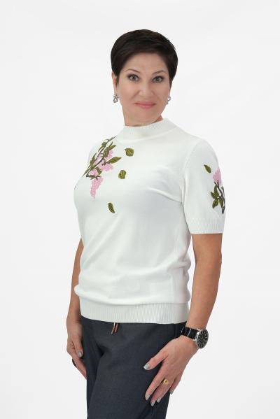 Джемпер белый виноград