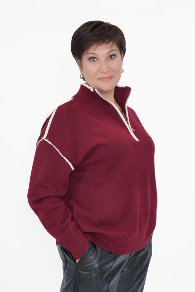 Джемпер бордо кант