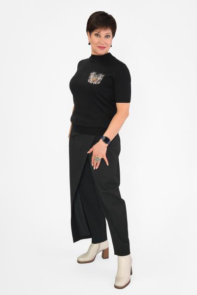 Джемпер черный карман бабочка