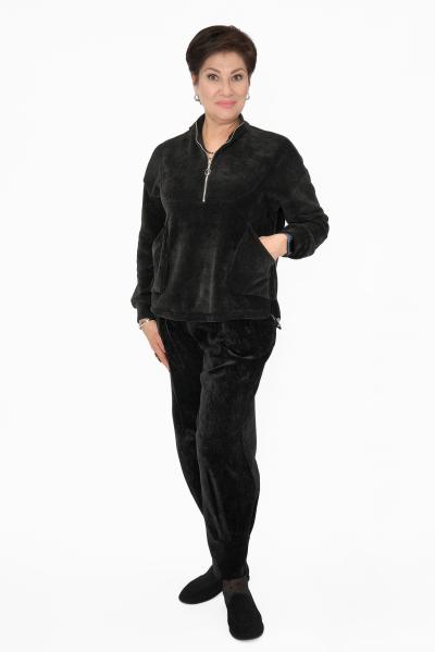 Джемпер черный вельвет
