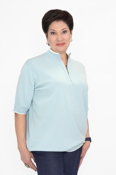 Джемпер голубой герб Кофты