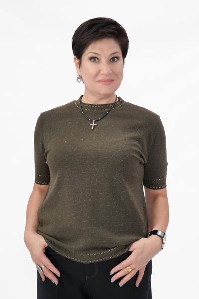 Джемпер хаки кор. рукав Кофты