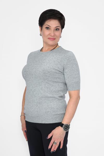 Джемпер серый меланж