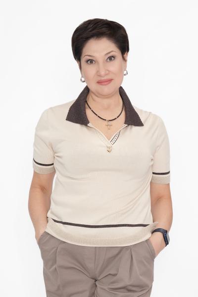 Джемпер поло беж.шокол.