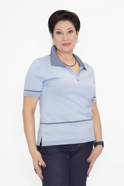 Джемпер поло голубой Кофты