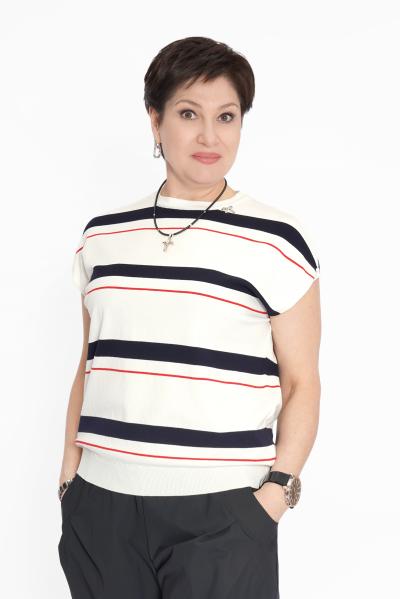 Джемпер полоска син.бел.красн. Кофты