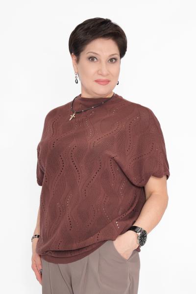 Джемпер шоколад спущ. плечо Кофты