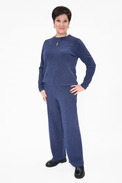 Джемпер синий дл. рукав