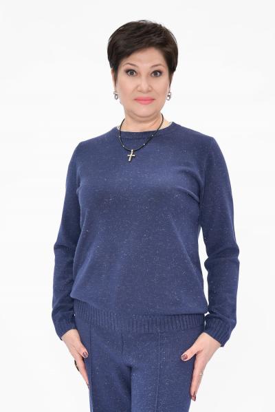 Джемпер синий дл. рукав