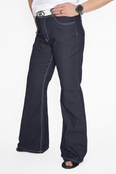 Джинсы клеш бел.ремень