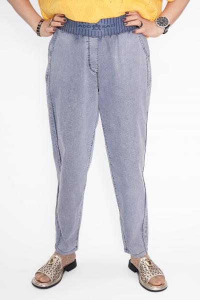 Джинсы п/бананы голуб. Брюки