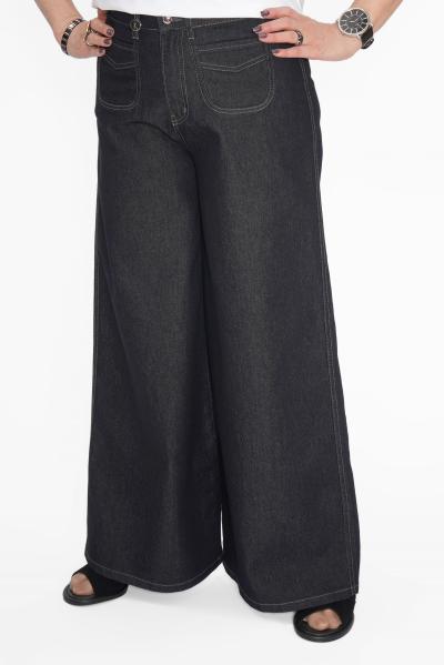 Джинсы палаццо кармашки Брюки