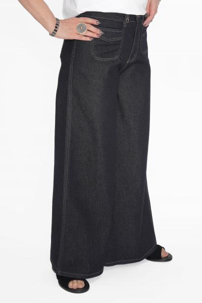 Джинсы палаццо кармашки