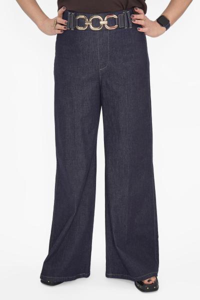 Джинсы палаццо рем. кольца Брюки