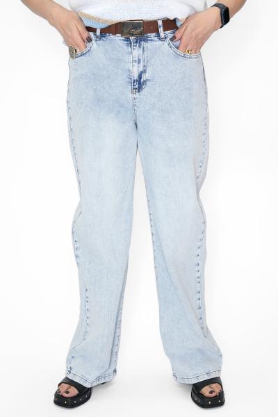 Джинсы прямые голубой Брюки