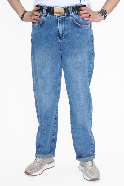 Джинсы прямые голубые