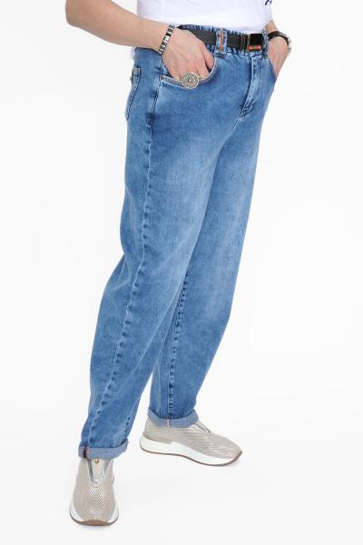 Джинсы прямые голубые
