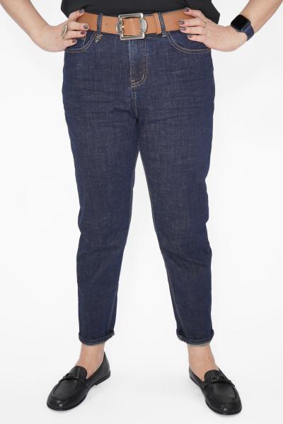 Джинсы зауж. рыж.ремень Брюки