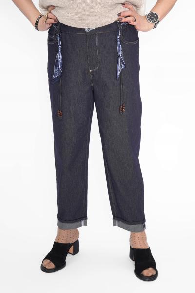 Джинсы зауж. с отворотом Брюки