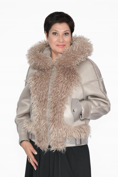 Дубленка лама беж. 2025Г.