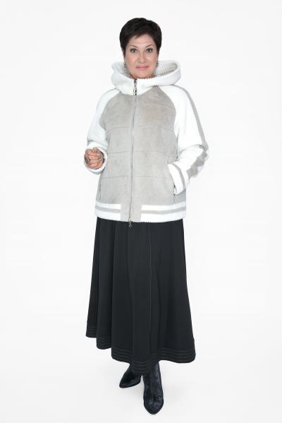 Дубленка серо-бежевая 2025Г.