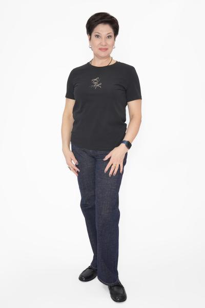 Футболка бантики черная