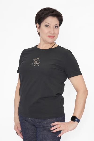 Футболка бантики черная 2026Г.