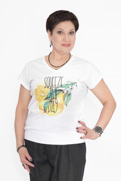 Футболка белая лимон 2026Г.