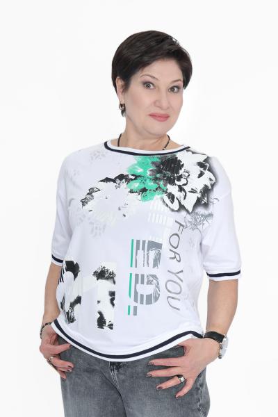 Футболка белая на резинке