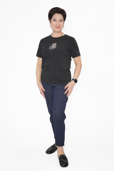 Футболка черная кружево