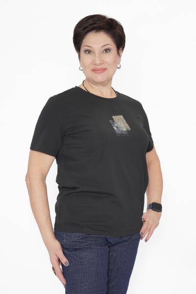 Футболка черная кружево