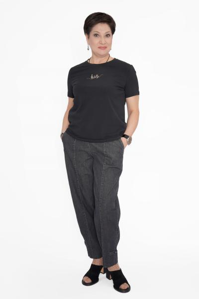 Футболка черная ноты