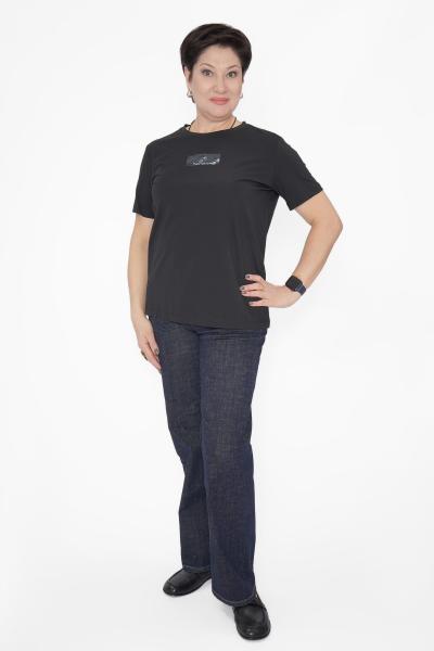 Футболка черная очки