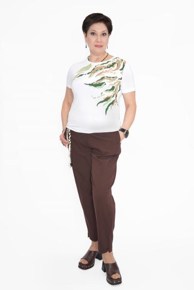 Футболка разводы бел.зел.