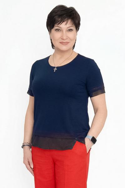 Футболка с сеткой черн. 2026Г.