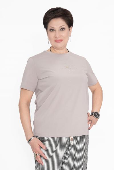 Футболка серая текст