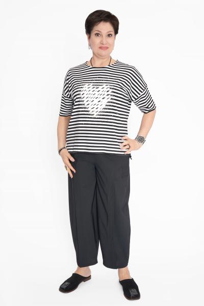 Футболка сердце с/б полоска