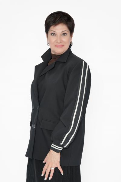 Жакет черный лампас