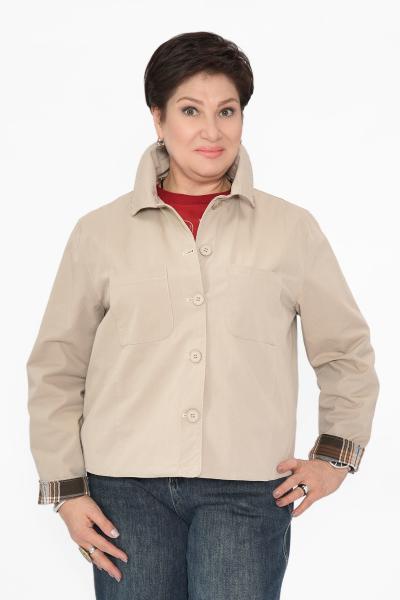 Жакет на кулиске бежевый Верхняя Одежда